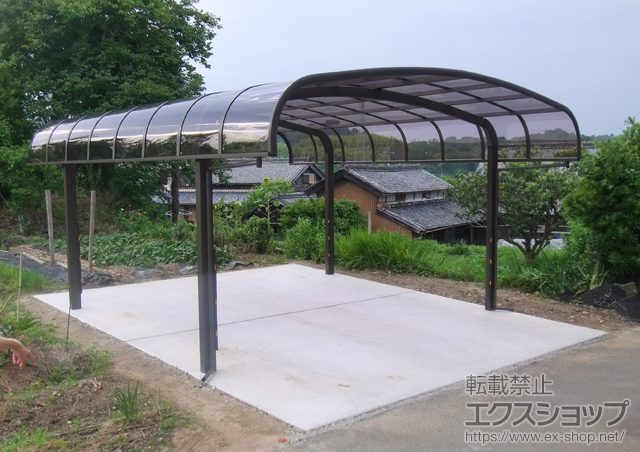 三重県松阪市のLIXIL リクシル（トステム）のカーポート テールポートシグマIII ワイド 積雪〜20cm対応 施工例