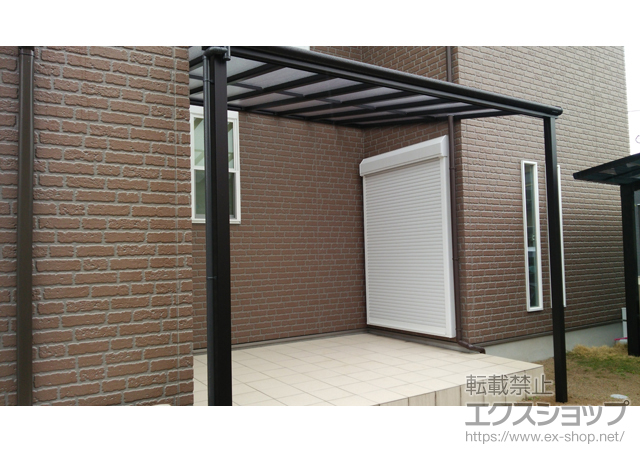 福岡県古賀市ののテラス屋根 ヴェクターテラス F型 テラスタイプ 単体 積雪〜20cm対応 施工例