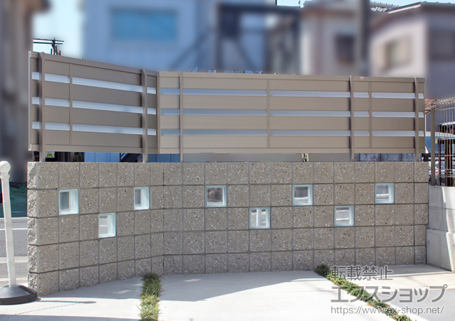 大阪府和泉市ののフェンス・柵 ジオーナフェンスYP型 フリーポールタイプ 施工例