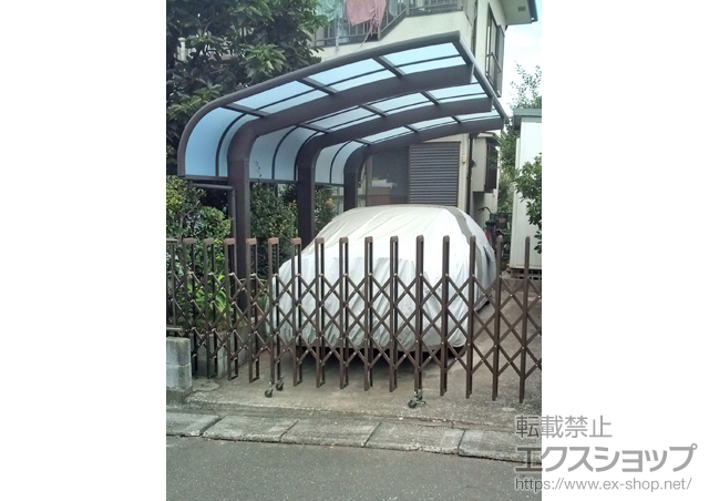 埼玉県入間郡毛呂山町のLIXIL リクシル（トステム）のカーポート テールポートシグマIII 1500 積雪〜50cm対応 施工例