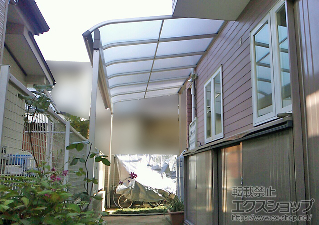 広島県竹原市ののテラス屋根 ヴェクターテラス R型 テラスタイプ 単体 積雪〜20cm対応 施工例