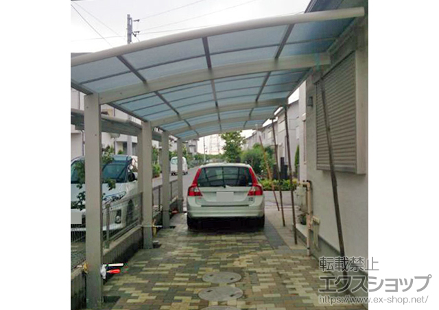 千葉県八千代市ののカーポート レイナポートグラン 縦連棟　積雪〜20cm対応 施工例