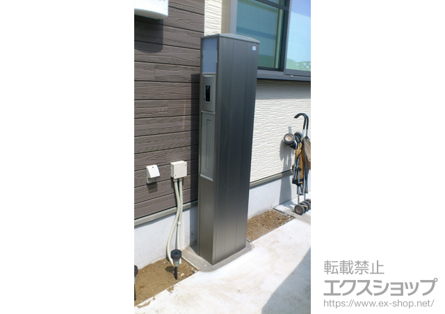 千葉県船橋市のの機能門柱・ポスト ファンクションユニット スリムスクエア 組み合わせ例13-04 施工例