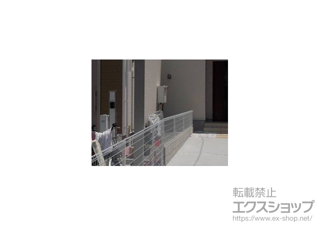 大阪府松原市ののフェンス・柵 イーネットフェンス1F型 自由柱タイプ 施工例