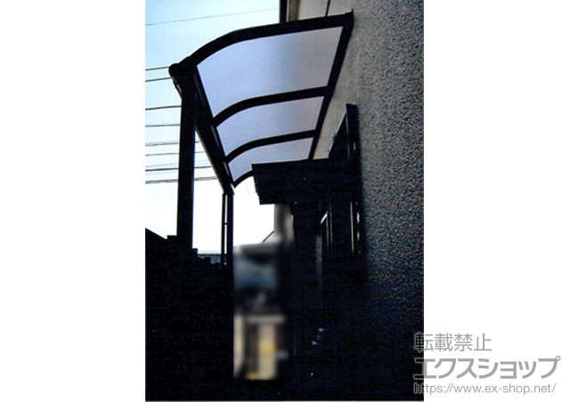 東京都江戸川区ののテラス屋根 プレシオステラス R型 テラスタイプ 単体 積雪〜20cm対応 施工例