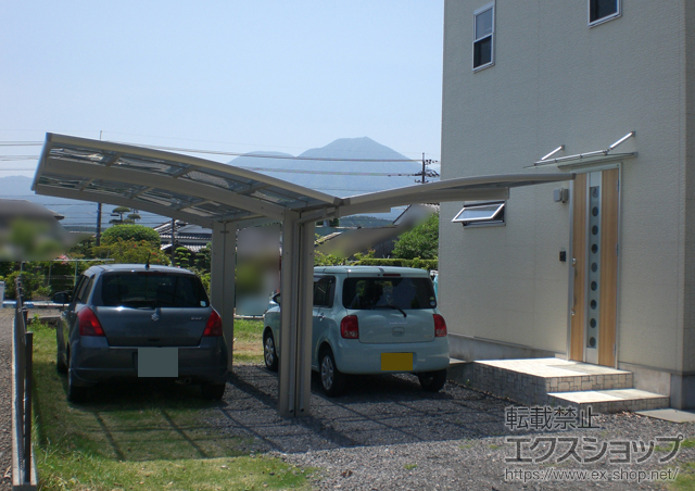宮崎県小林市ののカーポート レイナポートグラン Y合掌　積雪〜20cm対応 施工例