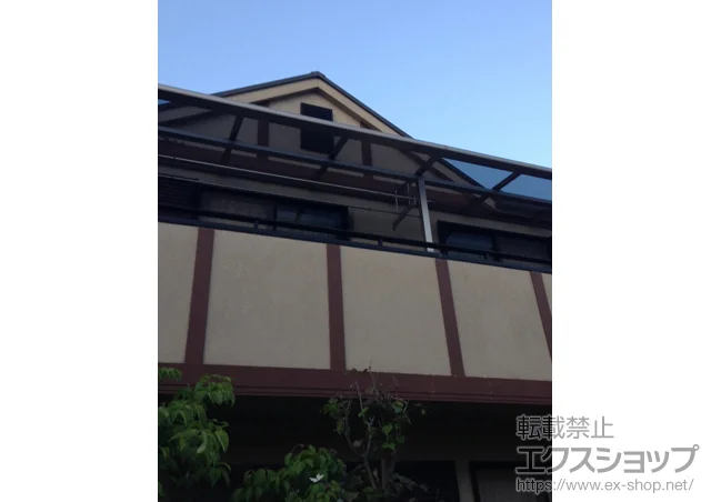 兵庫県西宮市のLIXIL リクシル（トステム）のテラス屋根 ライザーテラスII F型 屋根タイプ 連棟 積雪～20cm対応 施工例