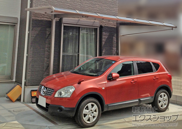 兵庫県加古川市のLIXIL リクシル（トステム）のカーポート レガーナポートシグマIII 積雪〜20cm対応 施工例