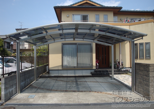 千葉県茂原市ののカーポート プレシオスポート ワイド 積雪〜20cm対応＋屋根ふき材補強部品 施工例