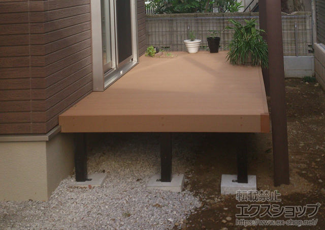 東京都小平市ののウッドデッキ リウッドデッキ 200 施工例