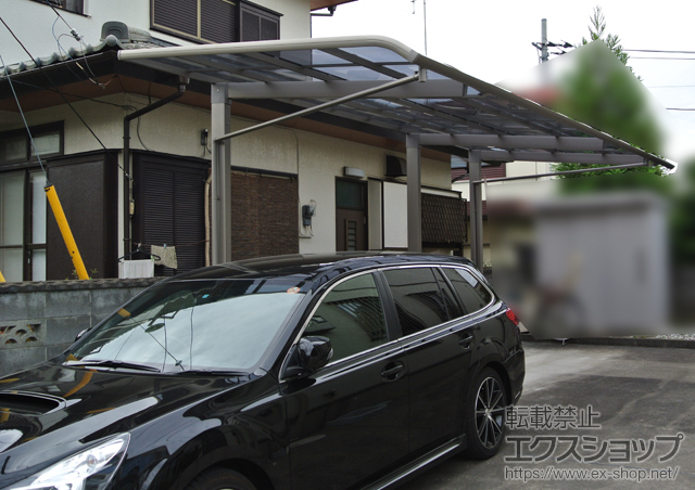 埼玉県所沢市のLIXIL リクシル（トステム）のカーポート レガーナポートシグマIII 延長 積雪〜20cm対応 施工例