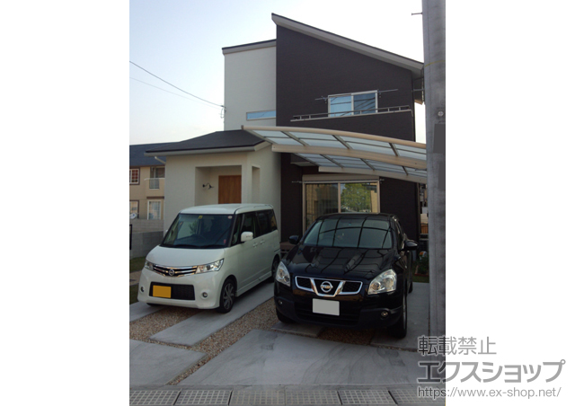 滋賀県守山市ののカーポート プレシオスポート 積雪〜20cm対応 施工例