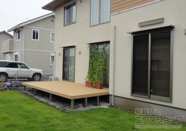栃木県小山市ののウッドデッキ リウッドデッキ 200 施工例