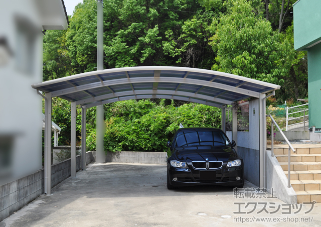 広島県広島市ののカーポート レイナツインポートグラン 延長　積雪〜20cm対応 施工例