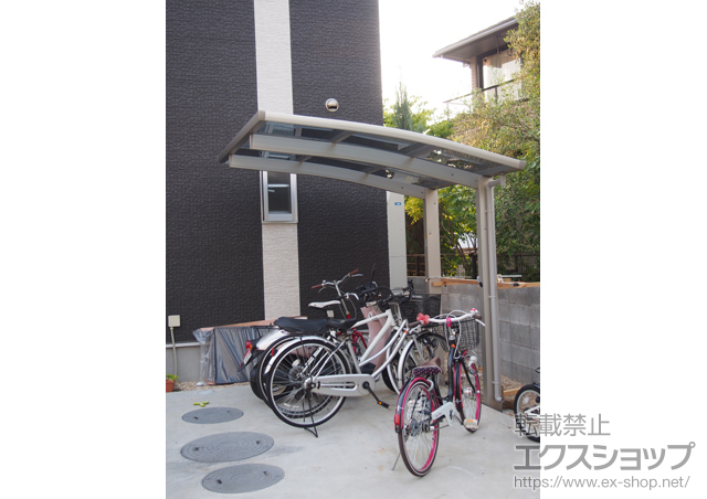 愛媛県松山市ののサイクルポート・駐輪場 プレシオスポート ミニ 積雪〜20cm対応 施工例