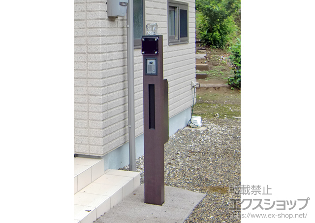 千葉県袖ケ浦市のの機能門柱・ポスト ファンクションユニット ウィルモダンスリム #02 施工例