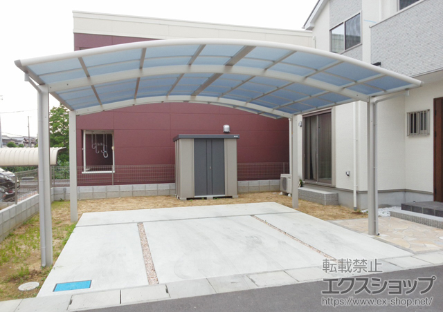 奈良県天理市ののカーポート レイナツインポートグラン　積雪〜20cm対応 施工例