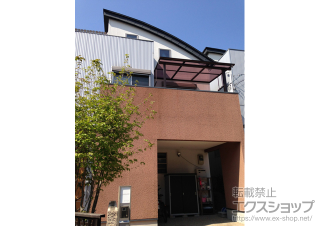 兵庫県川西市ののカーポート ヴェクターテラス F型 屋根タイプ 単体 積雪〜20cm対応 施工例