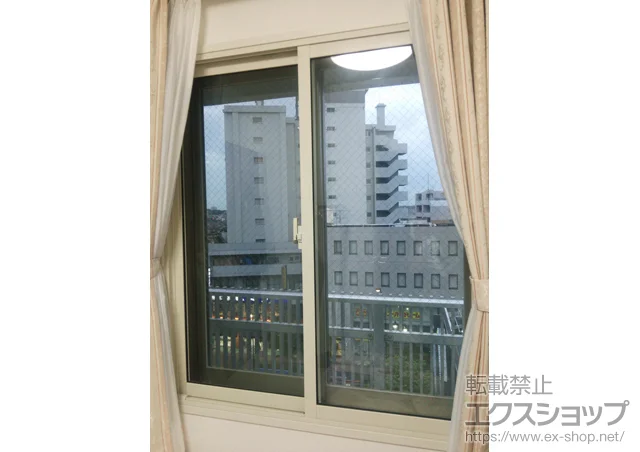 東京都大田区のの内窓（二重窓・二重サッシ） インプラス(ダストバリア)引き違い窓2枚建て 施工例