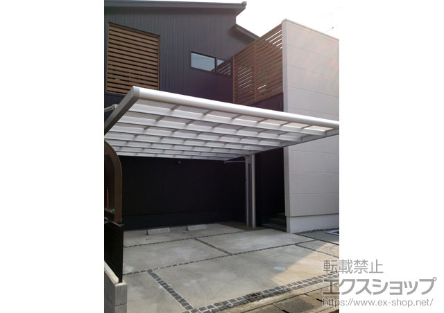 京都府京都市ののカーポート 4Gワイド 積雪〜20cm対応 施工例
