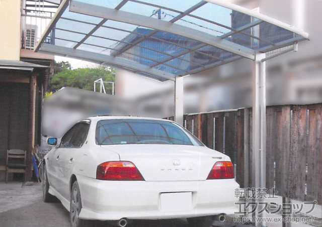 栃木県栃木市ののカーポート プレシオスポート 積雪〜20cm対応 施工例