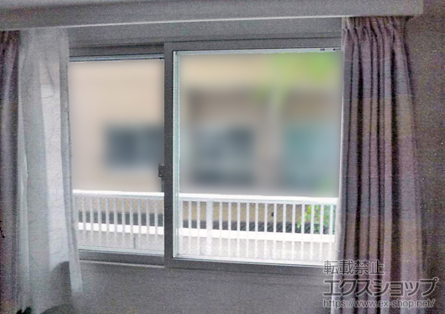 東京都東村山市のの二重窓（内窓） インプラス(ダストバリア)引違い窓2枚建て 施工例