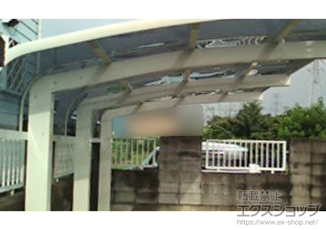 埼玉県東松山市ののカーポート レイナキャップポートグラン50　積雪〜50cm対応 施工例