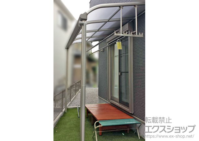 埼玉県入間市ののテラス屋根 プレシオステラス R型 テラスタイプ 単体 積雪〜20cm対応 施工例