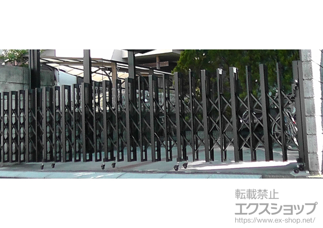 東京都八王子市ののカーゲート アルシャインII H型 Aタイプ ノンレール片開き 550S 施工例