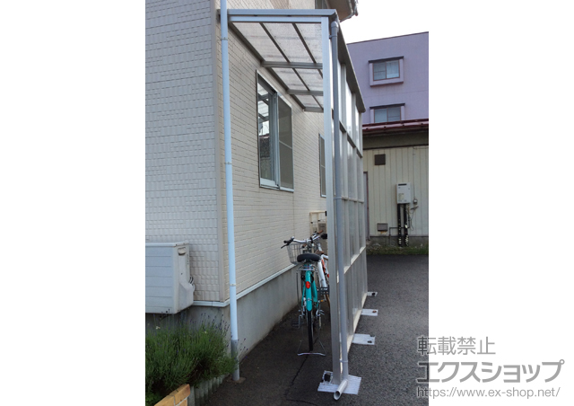 山形県山形市ののストックヤード ストックヤードII オープンタイプ 積雪〜50cm対応 高さ9尺仕様 施工例