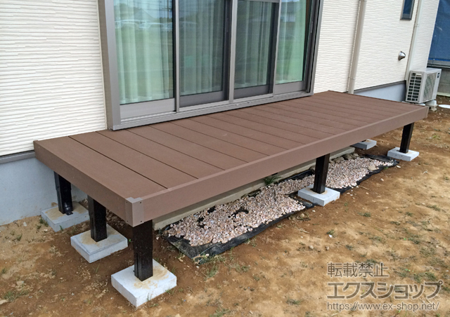 埼玉県越谷市ののウッドデッキ リウッドデッキ 200 施工例