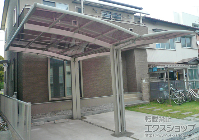 静岡県浜松市ののカーポート レイナポートグラン  Y合掌 積雪〜20cm対応 施工例