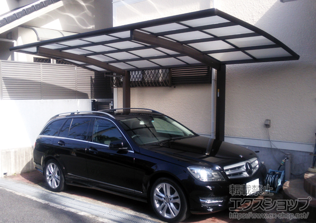 兵庫県宝塚市ののカーポート プレシオスポート 積雪〜20cm対応 施工例