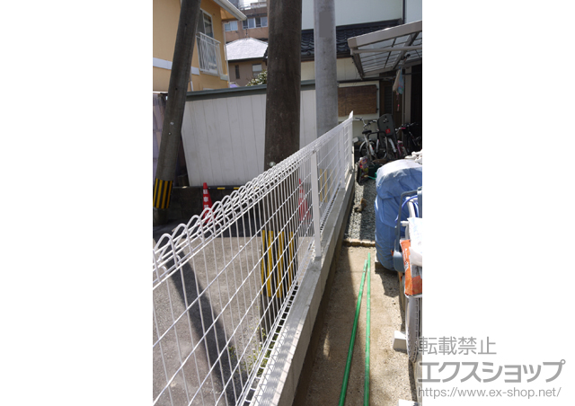 熊本県熊本市ののフェンス・柵 メッシュフェンス G10-R 施工例