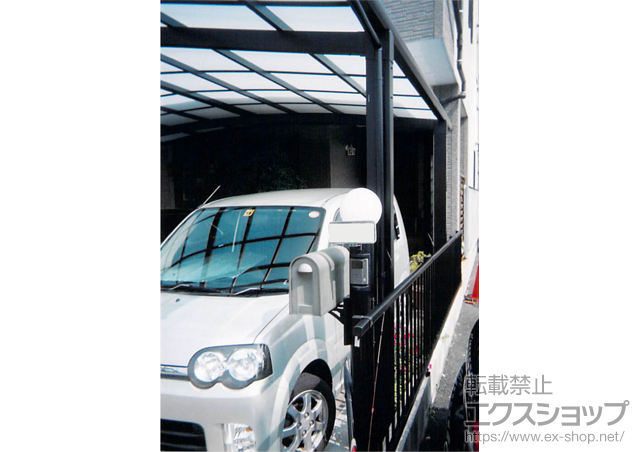 愛知県名古屋市ののフェンス・柵 レスティナフェンス21型 自由柱施工 施工例