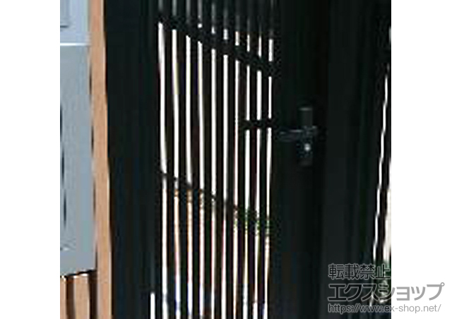 広島県尾道市のの門扉 プリレオR2型門扉 片開き 機能門柱使用 施工例