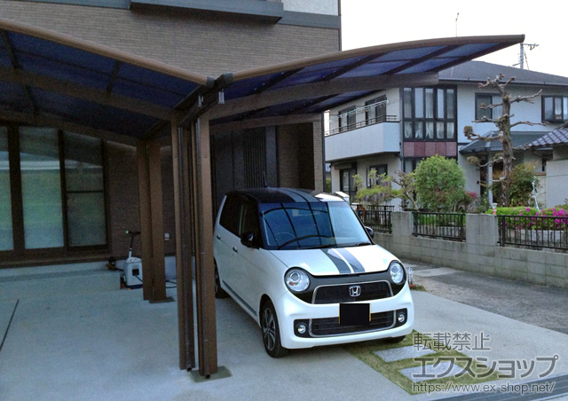 広島県広島市ののカーポート プレシオスポート 積雪〜20cm対応 施工例