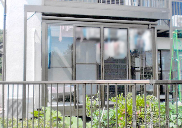 神奈川県横須賀市のLIXIL リクシル（トステム）のテラス囲い・サンルーム ほせるんですII F型 床納まり 積雪〜20cm対応 施工例