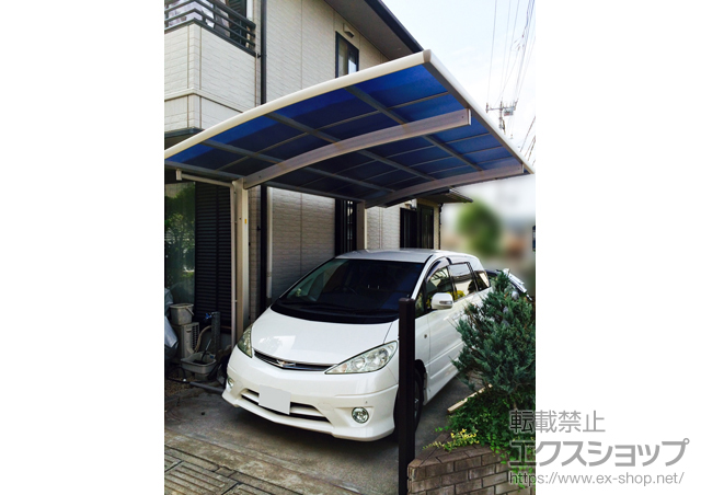 埼玉県所沢市ののカーポート レイナポートグラン　積雪〜20cm対応+レイナポートグラン　着脱式サポート 標準・ハイルーフ兼用 2本入り 施工例