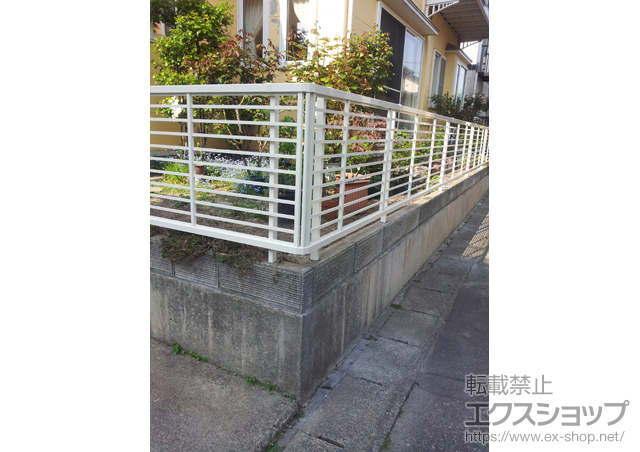 新潟県新潟市ののフェンス・柵 プリレオR1型フェンス フリーポールタイプ 施工例