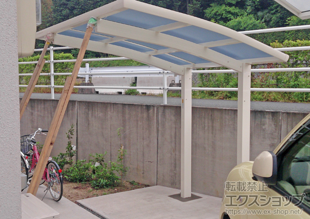 熊本県上益城郡御船町ののサイクルポート・駐輪場 レイナポートグランミニ 積雪〜20cm対応 施工例