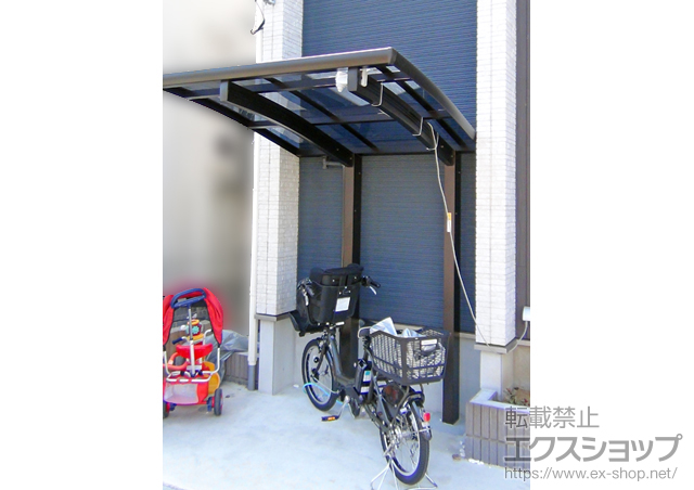 埼玉県越谷市ののサイクルポート・駐輪場 レイナポートグランミニ 積雪〜20cm対応 施工例