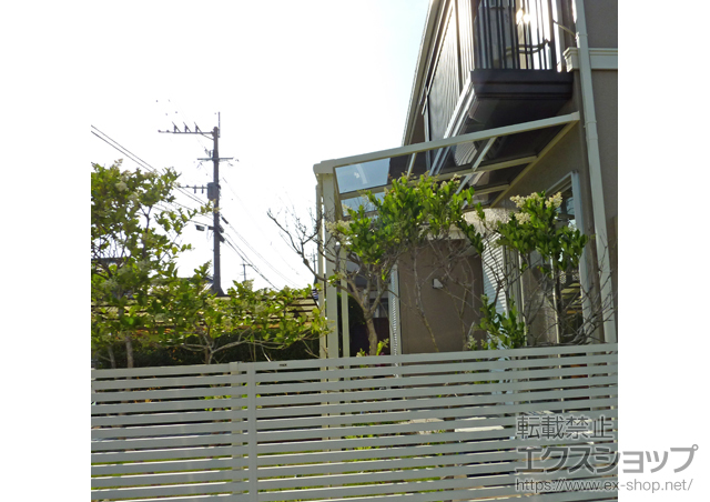 福岡県福岡市のLIXIL リクシル（トステム）のテラス屋根 ライザーテラスII F型 テラスタイプ 単体 積雪〜20cm対応 施工例