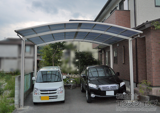 長野県岡谷市ののカーポート レイナツインポートグラン　積雪〜20cm対応 施工例