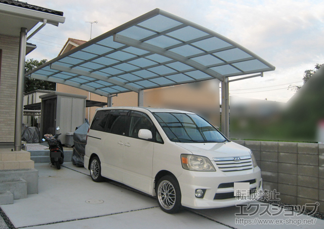 岡山県津山市ののカーポート レイナポートグラン 延長　積雪〜20cm対応 施工例