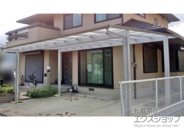 神奈川県厚木市ののカーポート アーキデュオ ワイド 積雪〜20cm対応 施工例