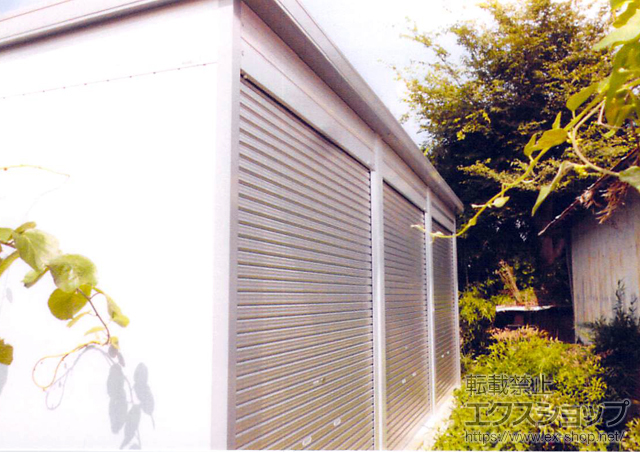 兵庫県赤穂郡上郡町のの倉庫・ガレージ ガレーディア 基本棟 追加棟×2(GR-130HL CS) 施工例