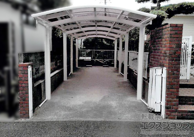 神奈川県愛甲郡愛川町ののカーポート レイナワンポートグラン 縦連棟　積雪〜20cm対応 施工例