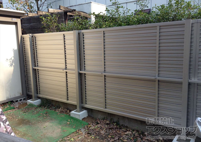 宮城県仙台市ののフェンス・柵 ビューテクトR1型 自由柱施工 施工例