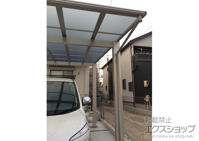 愛知県一宮市ののカーポート エフルージュ ツイン 積雪〜20cm対応 施工例